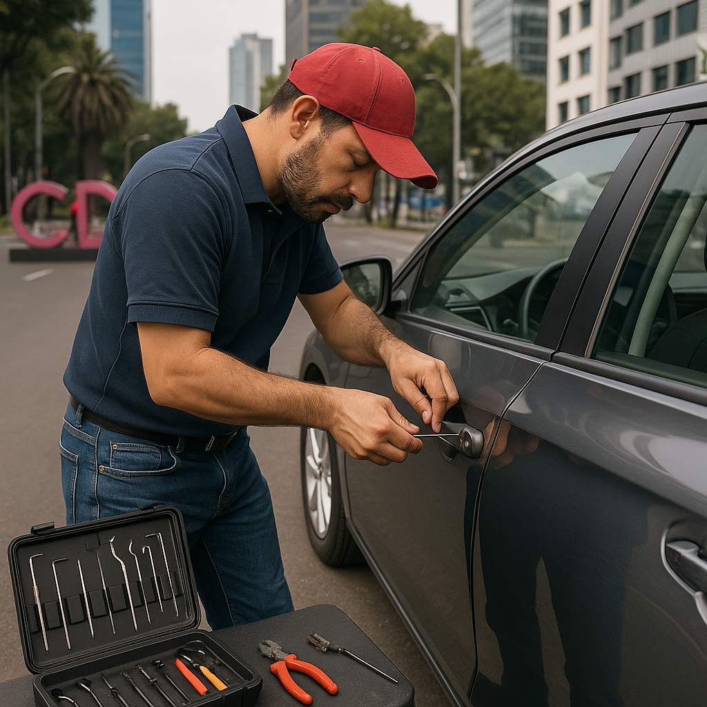 Servicio de cerrajería automotriz en Ciudad de México